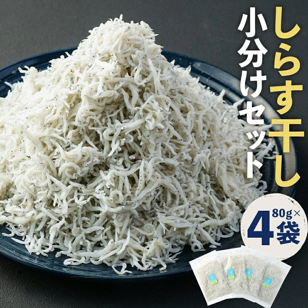 浜口海産物店 ちりめんじゃこ しらす干し 90g 4袋 小分けセット