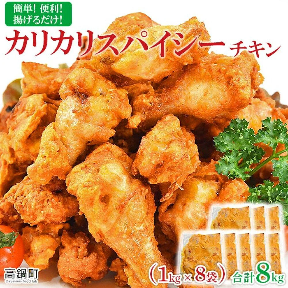 カリカリスパイシーチキン 8kg（1kg×8袋） 