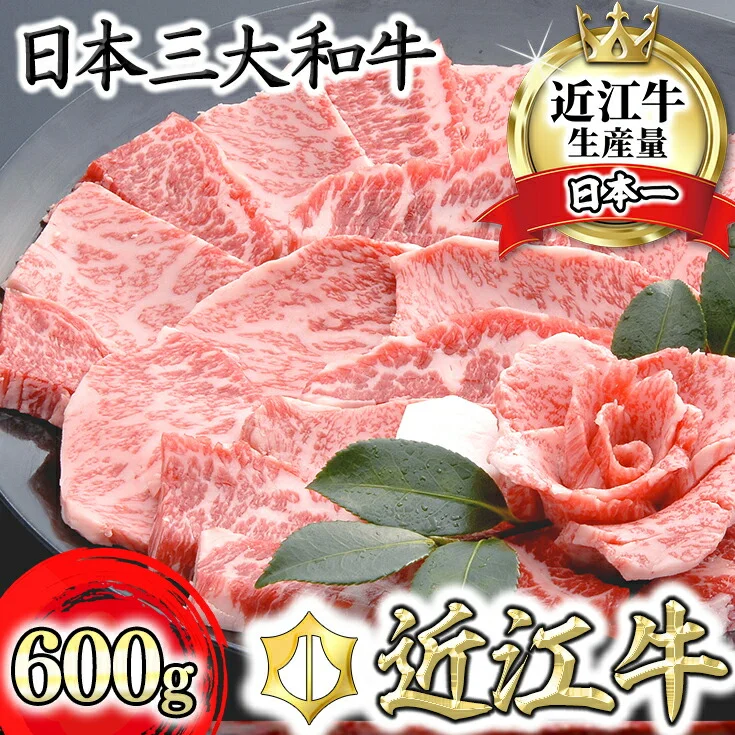 [4等級以上の未経産牝牛限定]近江牛カルビ焼肉[600g] 