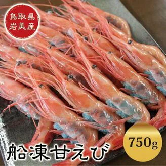 鳥取県岩美産 船凍甘えび 大/子持 1箱(約750g[30〜32尾]) 
