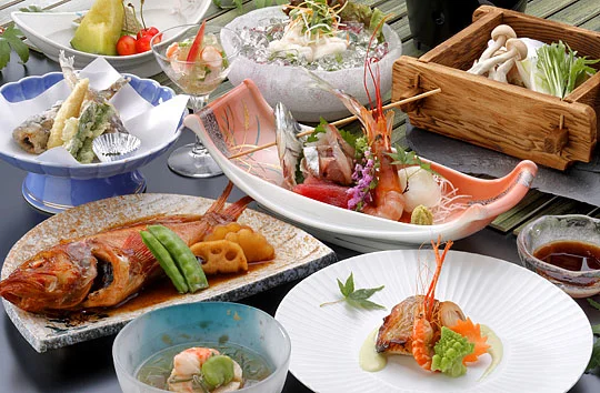 いわき湯本温泉　魚々彩々　旬味の宿　うお昭の夕食