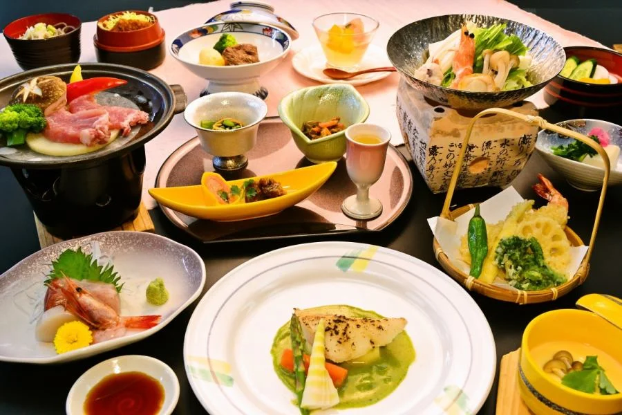 【源泉かけ流しの宿】会津芦ノ牧温泉 不動館小谷の湯 夕食☆