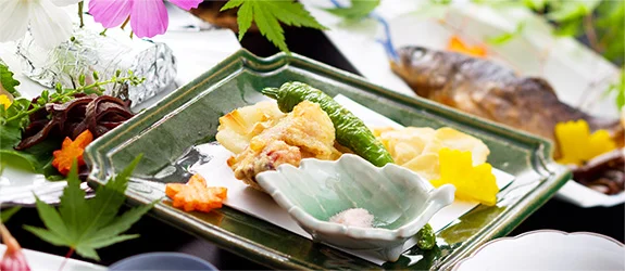 元湯甲子温泉旅館大黒屋の夕食