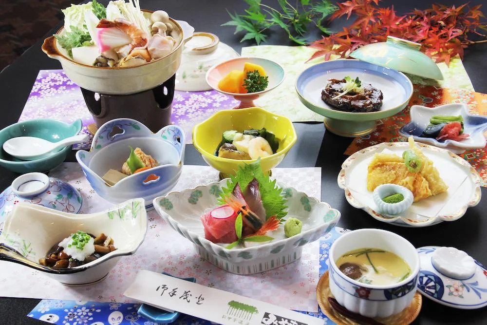 元湯大露天風呂 みやま荘 夕食☆