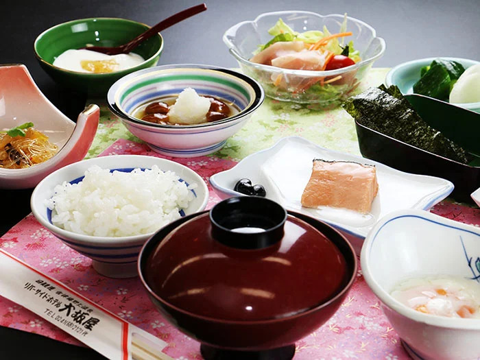 会津湯野上温泉　ホテル大坂屋の朝食