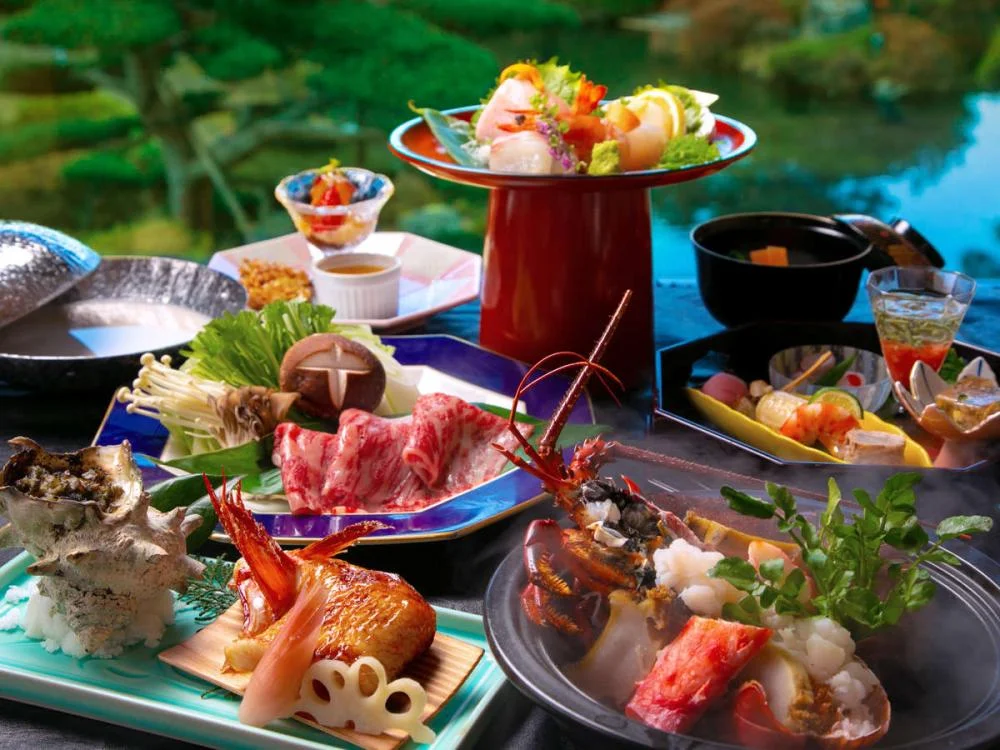 磐梯熱海温泉 四季彩 一力 夕食