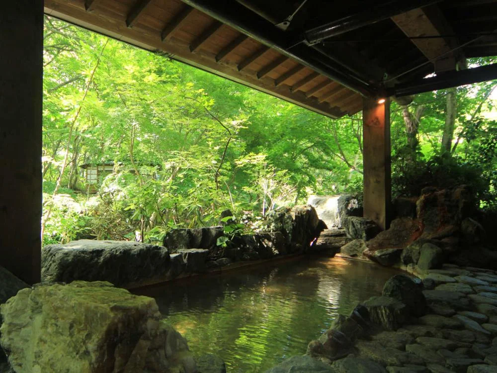 新甲子温泉　五峰荘の大浴場