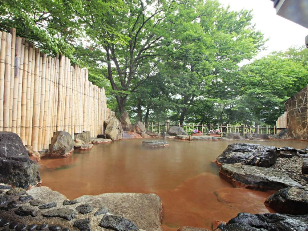 元湯大露天風呂 みやま荘 大浴場