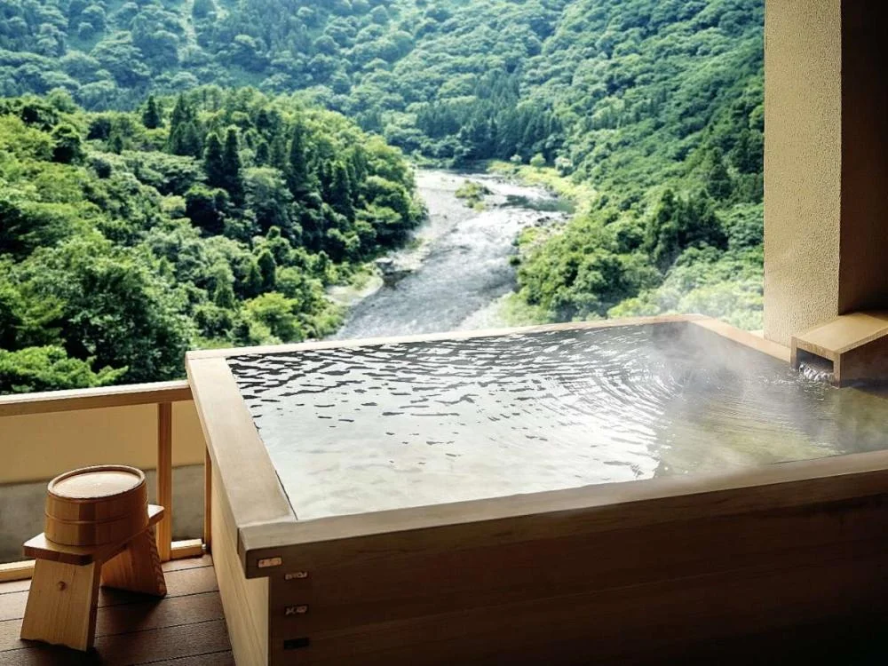 会津芦ノ牧温泉 丸峰別館 川音 客室風呂
