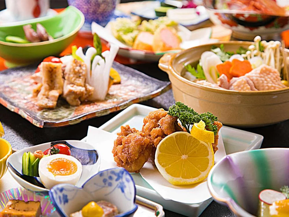 土湯温泉 自噴泉の宿 ニュー扇屋 夕食☆