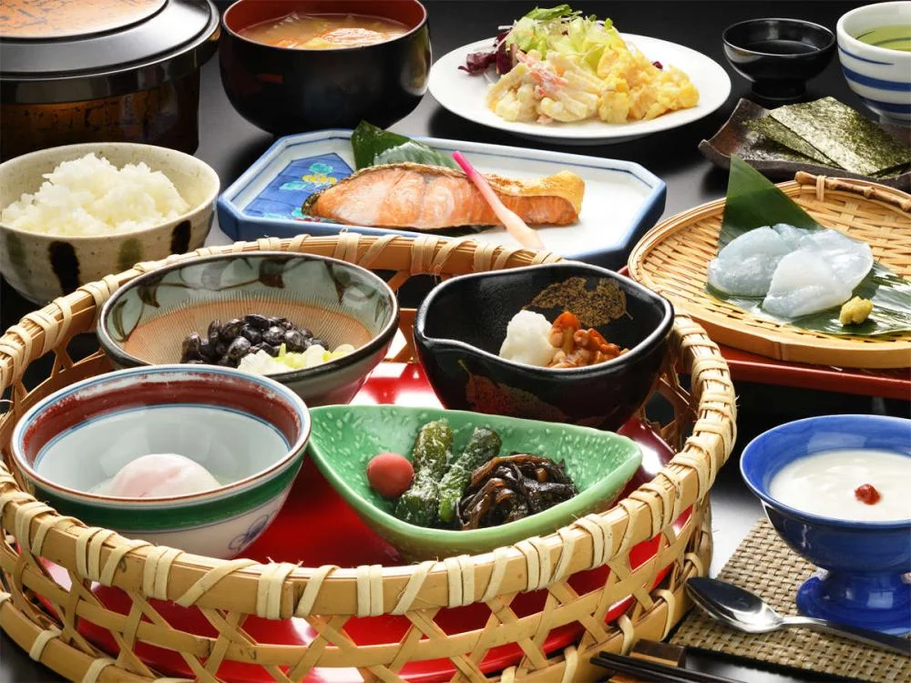 創作料理が自慢の宿　会津　喜多方　熱塩温泉　山形屋の朝食
