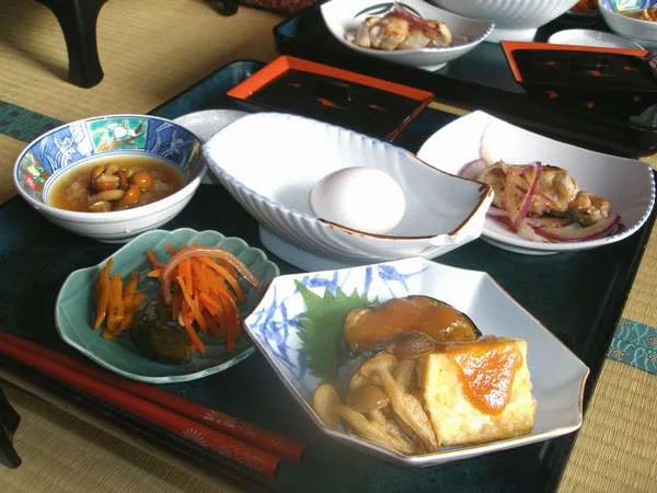 飯坂温泉　ほりえや旅館の朝食