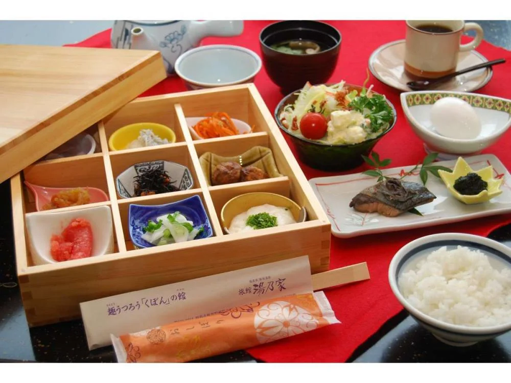 飯坂温泉　展望露天風呂の宿　湯乃家の朝食