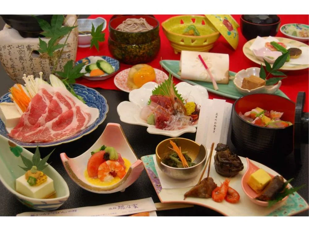 飯坂温泉　展望露天風呂の宿　湯乃家の夕食