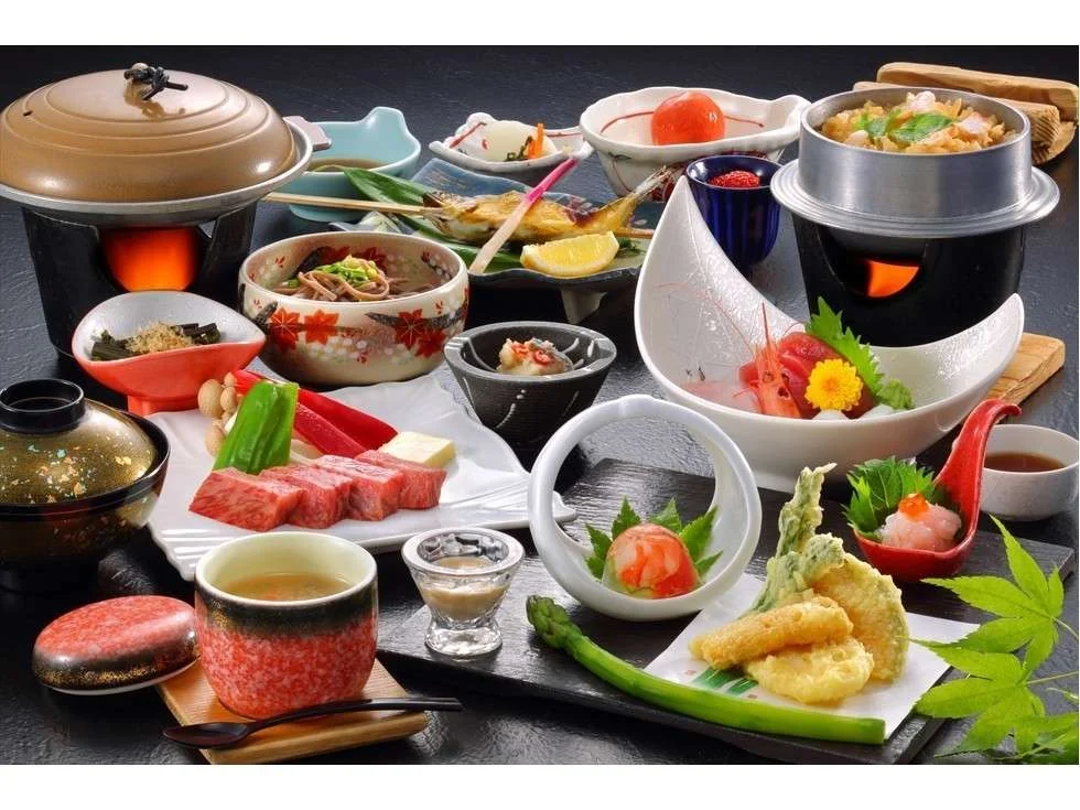 高湯温泉 花月ハイランドホテル 夕食☆