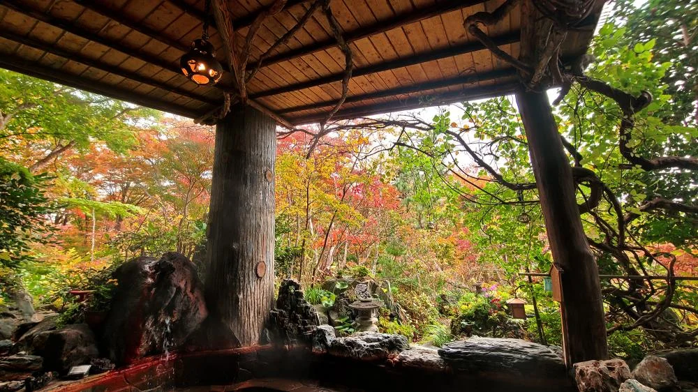新甲子温泉　五峰荘からの絶景・眺望