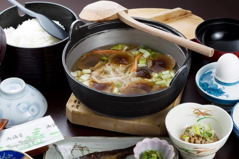 旅館ひのえまたの朝食