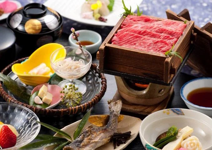 元湯甲子温泉旅館大黒屋の夕食