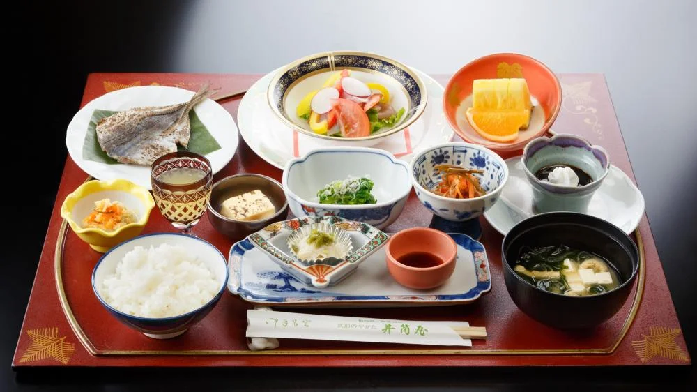 猫啼温泉　式部のやかた　井筒屋の朝食