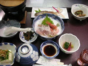 二岐温泉　旅館　ふじやの夕食