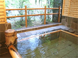 四万温泉　春木亭　なかざわ旅館の大浴場