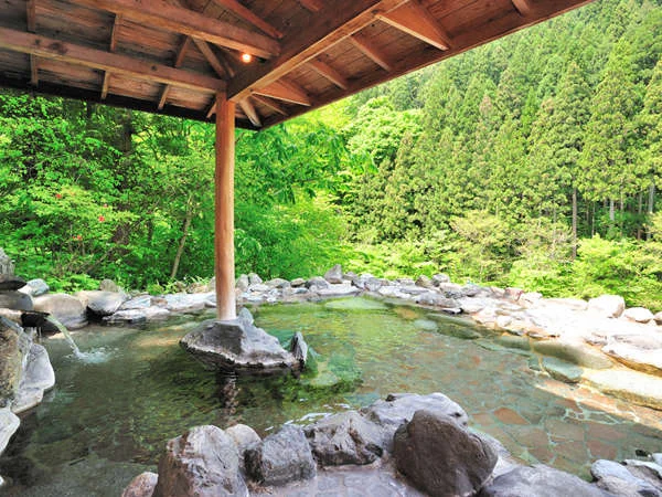 谷川温泉 檜の宿 水上山荘の大浴場