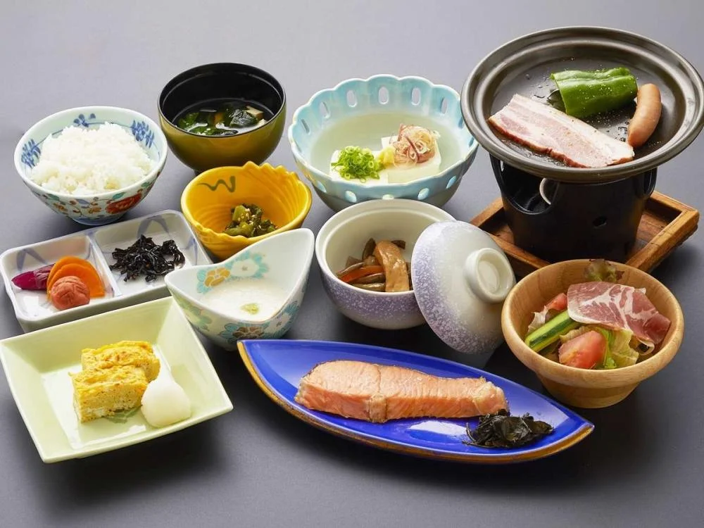 源泉掛流しの湯めぐりテーマパーク 龍洞の朝食