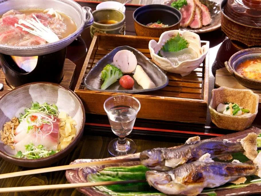 水上温泉郷 湯檜曽温泉 天空の湯 なかや旅館の夕食