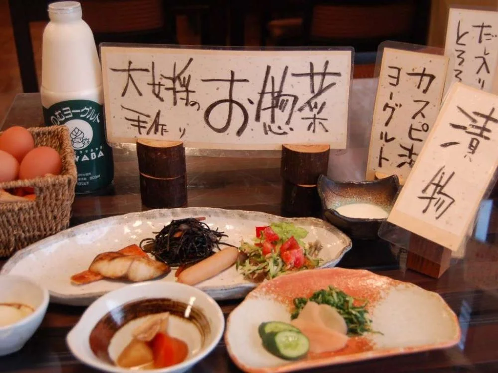 水上温泉郷 湯檜曽温泉 天空の湯 なかや旅館の朝食