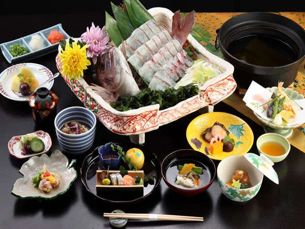 料亭旅館 人丸花壇の夕食