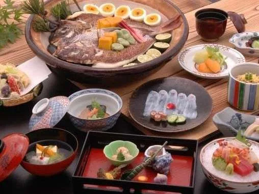 料亭旅館 人丸花壇の夕食
