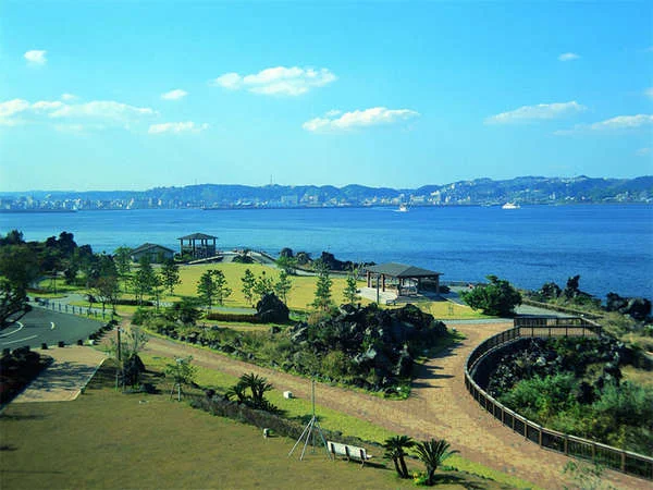 桜島マグマ温泉　国民宿舎　レインボー桜島からの絶景・眺望