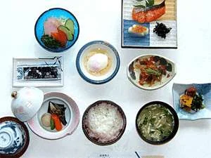 妙見温泉　ねむの朝食
