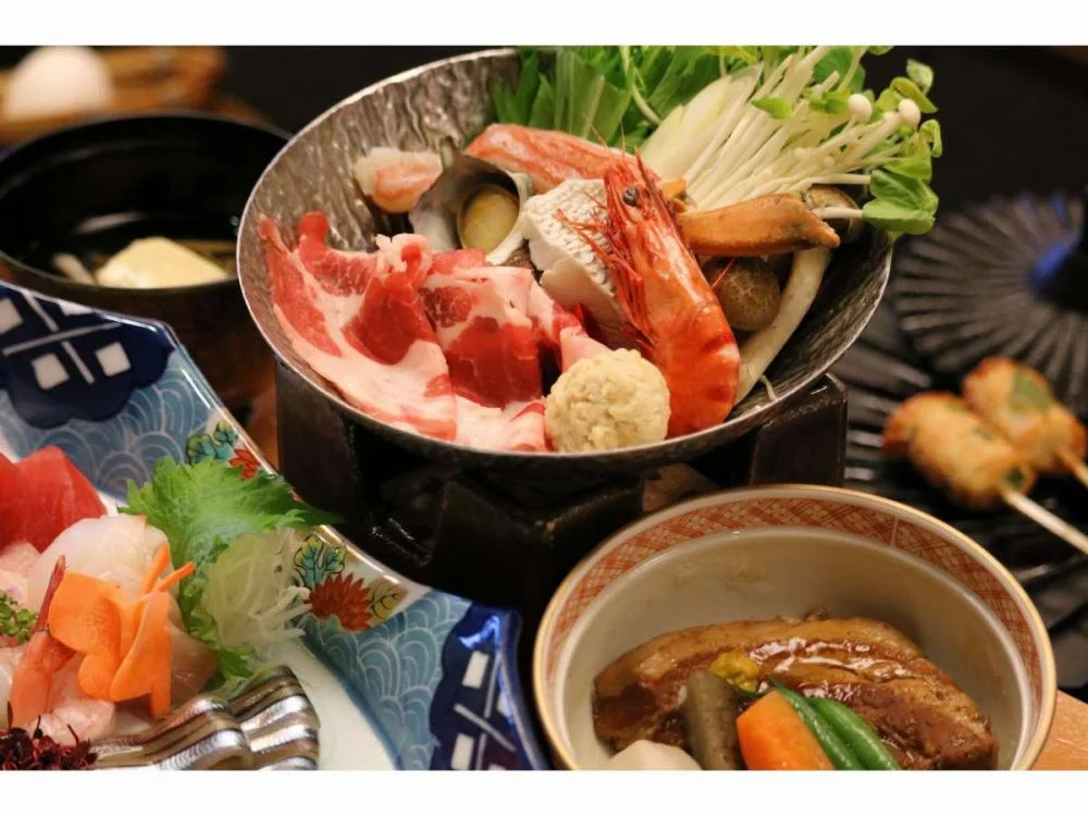 指宿温泉　夫婦露天風呂の宿　吟松（ぎんしょう）の夕食