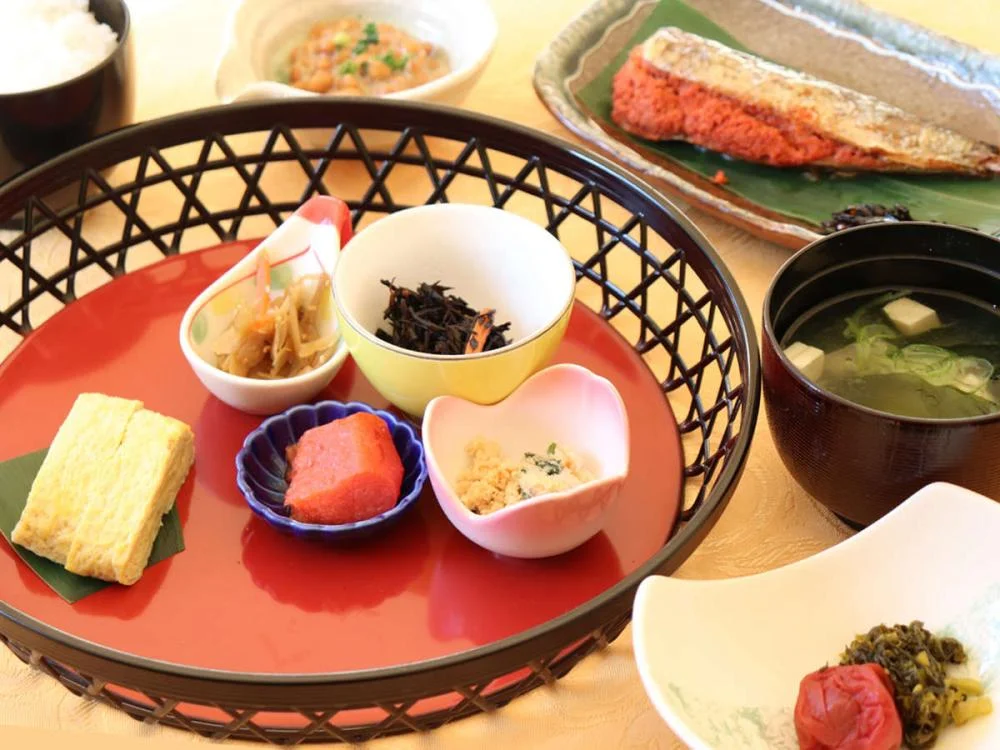 全室源泉掛け流し温泉付離れの旅館 四季の杜 紫尾庵 朝食