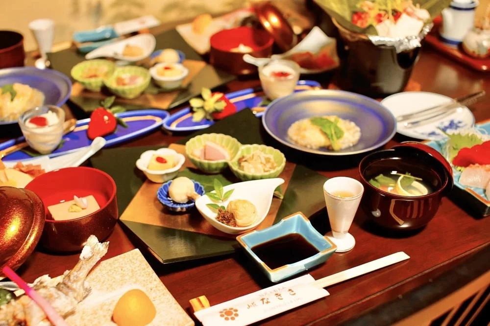 山荘 なぎさの夕食