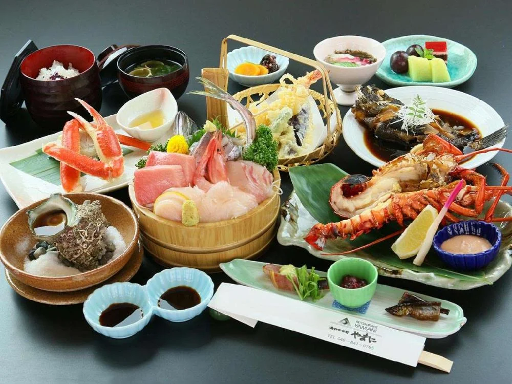 磯料理・旅館 やまにの夕食