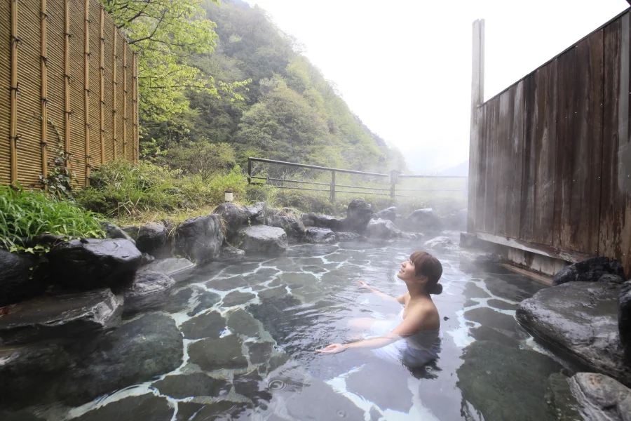 中川温泉 信玄館の大浴場