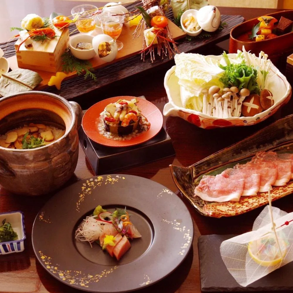 箱根料理宿 弓庵の夕食