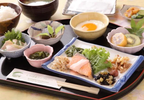 山川温泉 しらはなシンフォニーの朝食