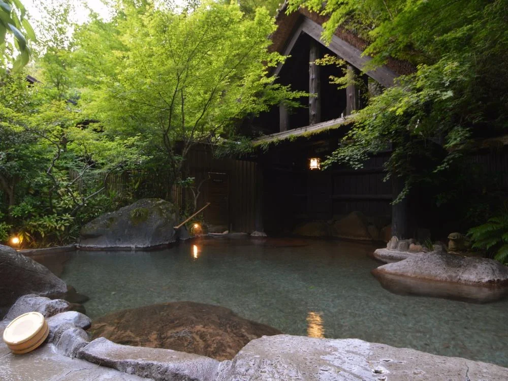 黒川温泉　旅館　奥の湯 大浴場☆