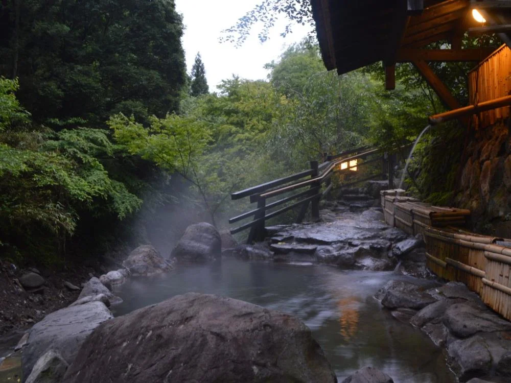 黒川温泉　旅館　奥の湯 大浴場