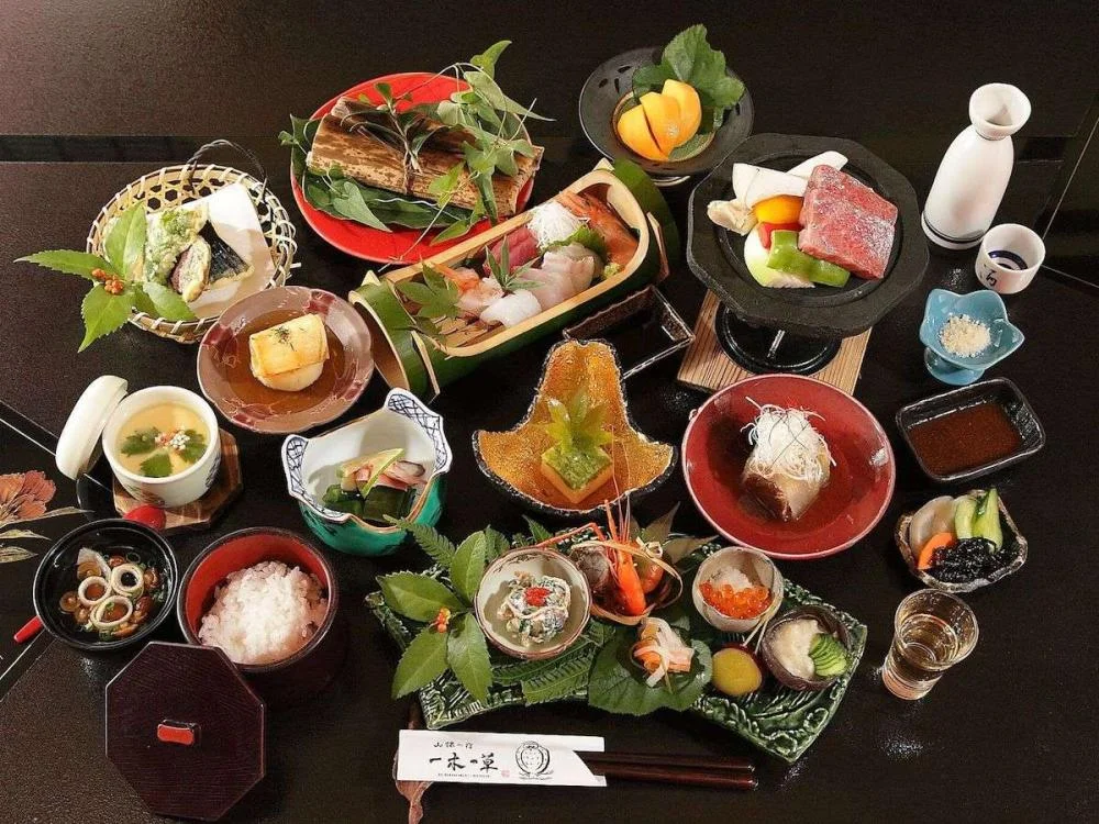 平山温泉 山懐の宿 一木一草の夕食