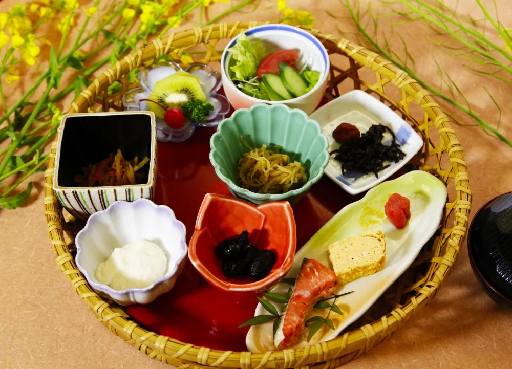 平山温泉 奥山鹿温泉旅館の朝食