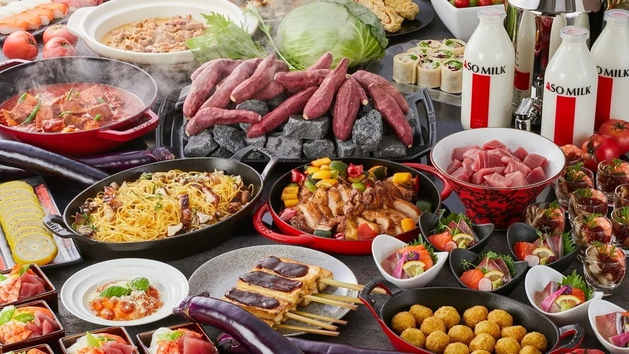 亀の井ホテル　阿蘇　パークリゾート 夕食☆