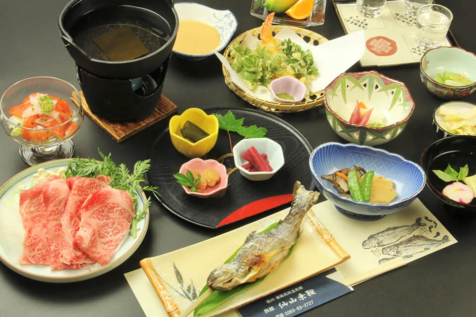 乗鞍高原温泉 旅館 仙山乗鞍の夕食