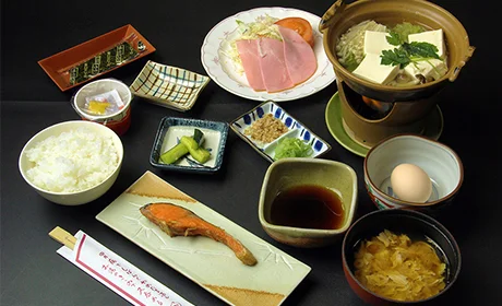 湯田中温泉 部屋食でまったりかけ流しの宿 安代館の朝食