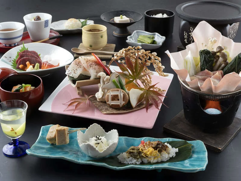 野沢温泉 河一屋旅館の夕食
