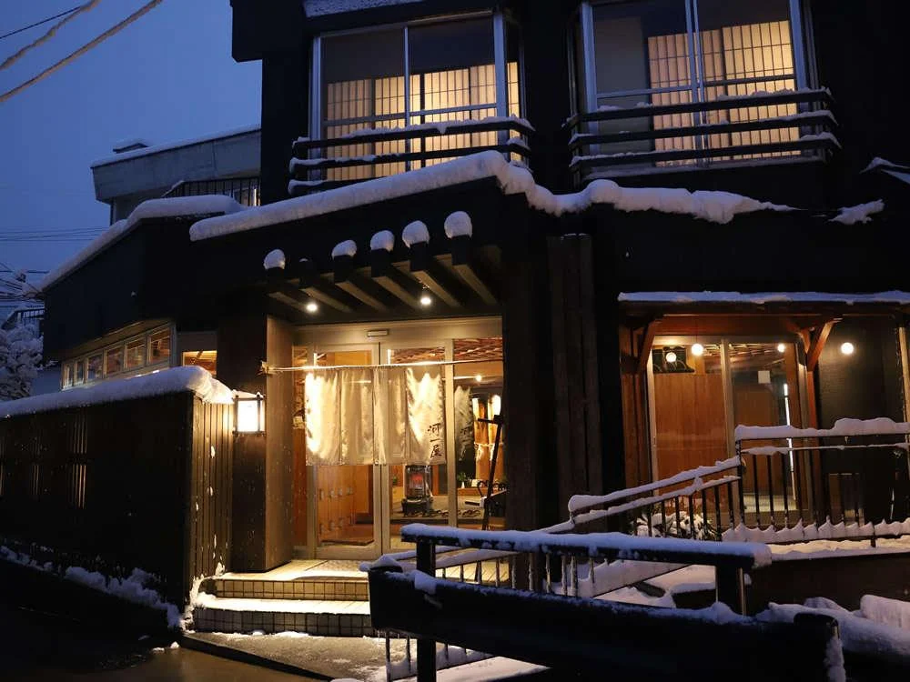 野沢温泉 河一屋旅館の外観