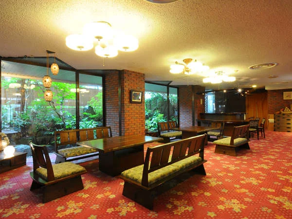 野沢温泉 朝日屋旅館のロビー